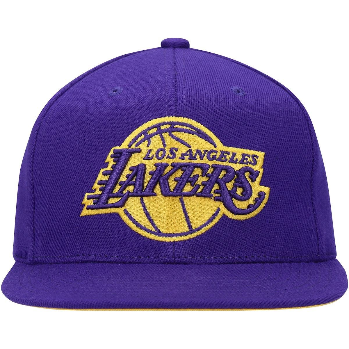 purple lakers snapback