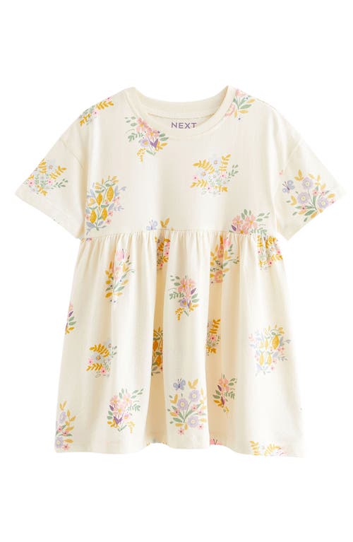 NEXT Kids' Floral Cotton Dress in Natural at Nordstrom, Size 5-6Y