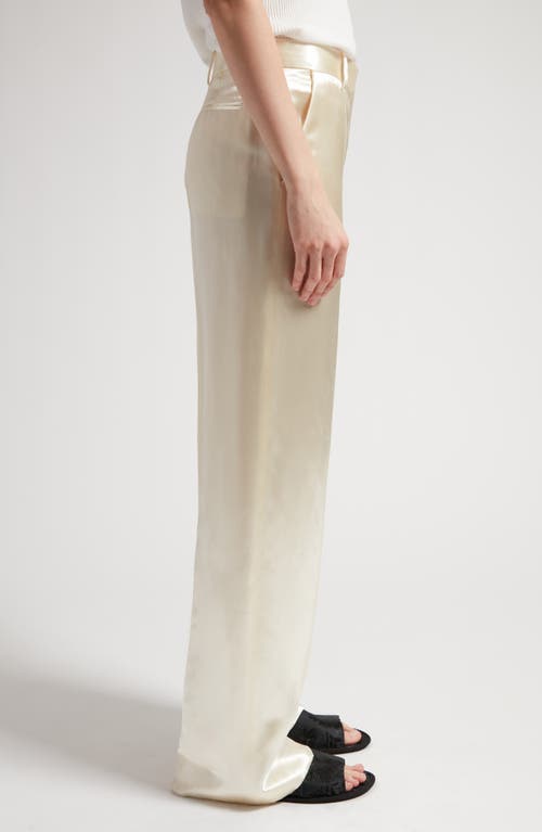 Shop The Row Encore Satin Pants In Milk