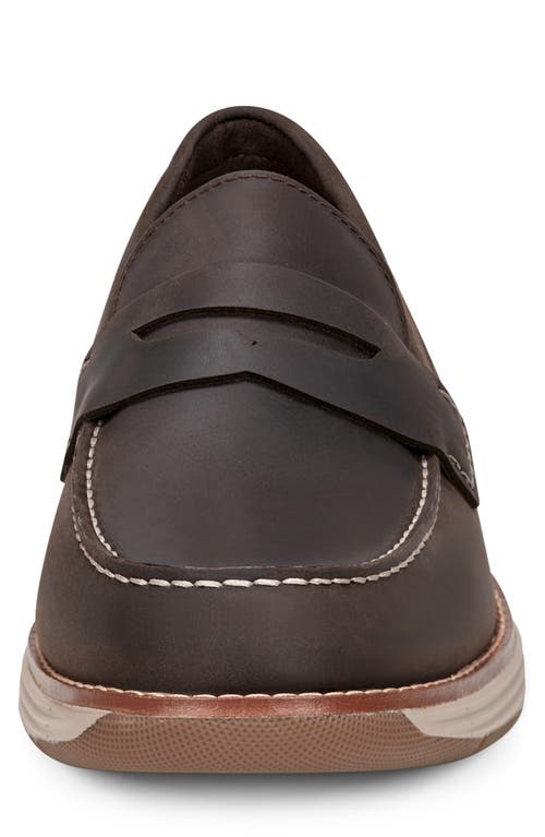 Shop Rockport Liam Penny Loafer In Dark Brown