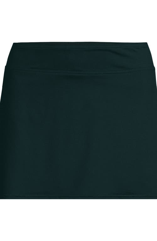 Shop Lands' End Tummy Control Skirt Swim Bottoms In Deep Balsam