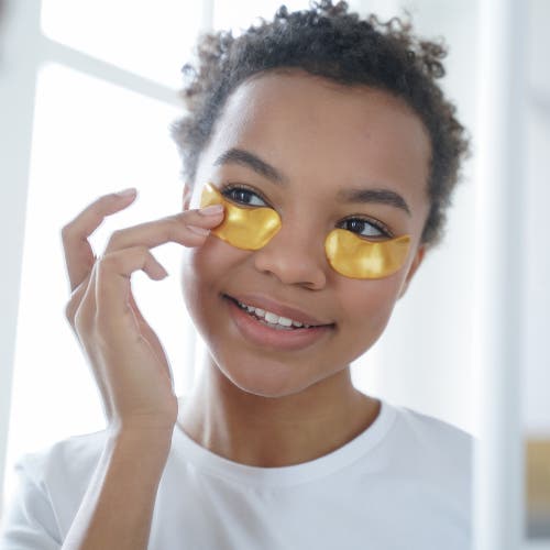 Pursonic Wrinkle Care Eye Gel Patches In Gold
