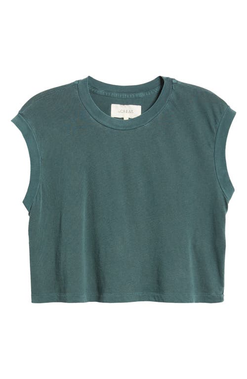 Shop The Great . The Square Top In Deep Sea Green