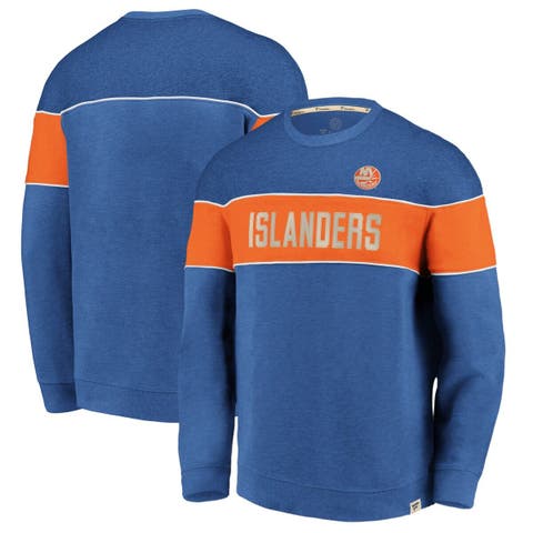 Fanatics Branded NHL New York Rangers Team Wordmark Heather Blue Long Sleeve Shirt, Men's, Small