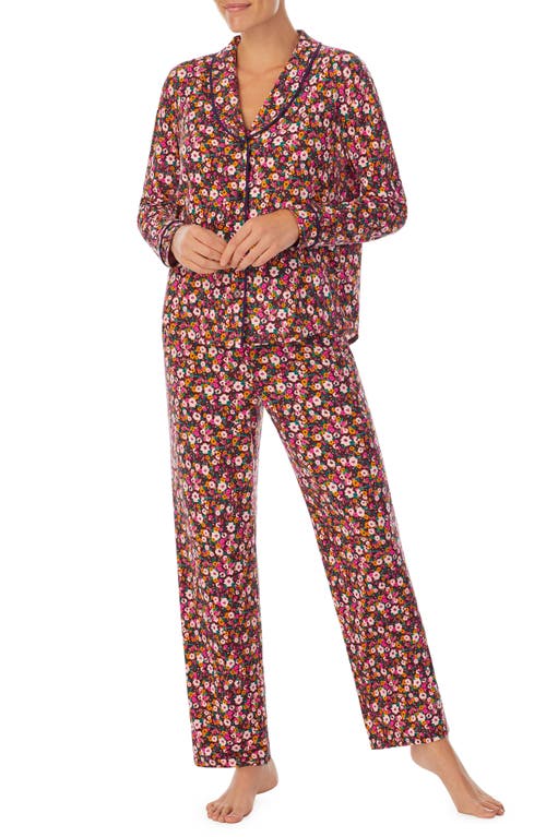 Room Service Pjs Print Knit Pajamas in Floral Print