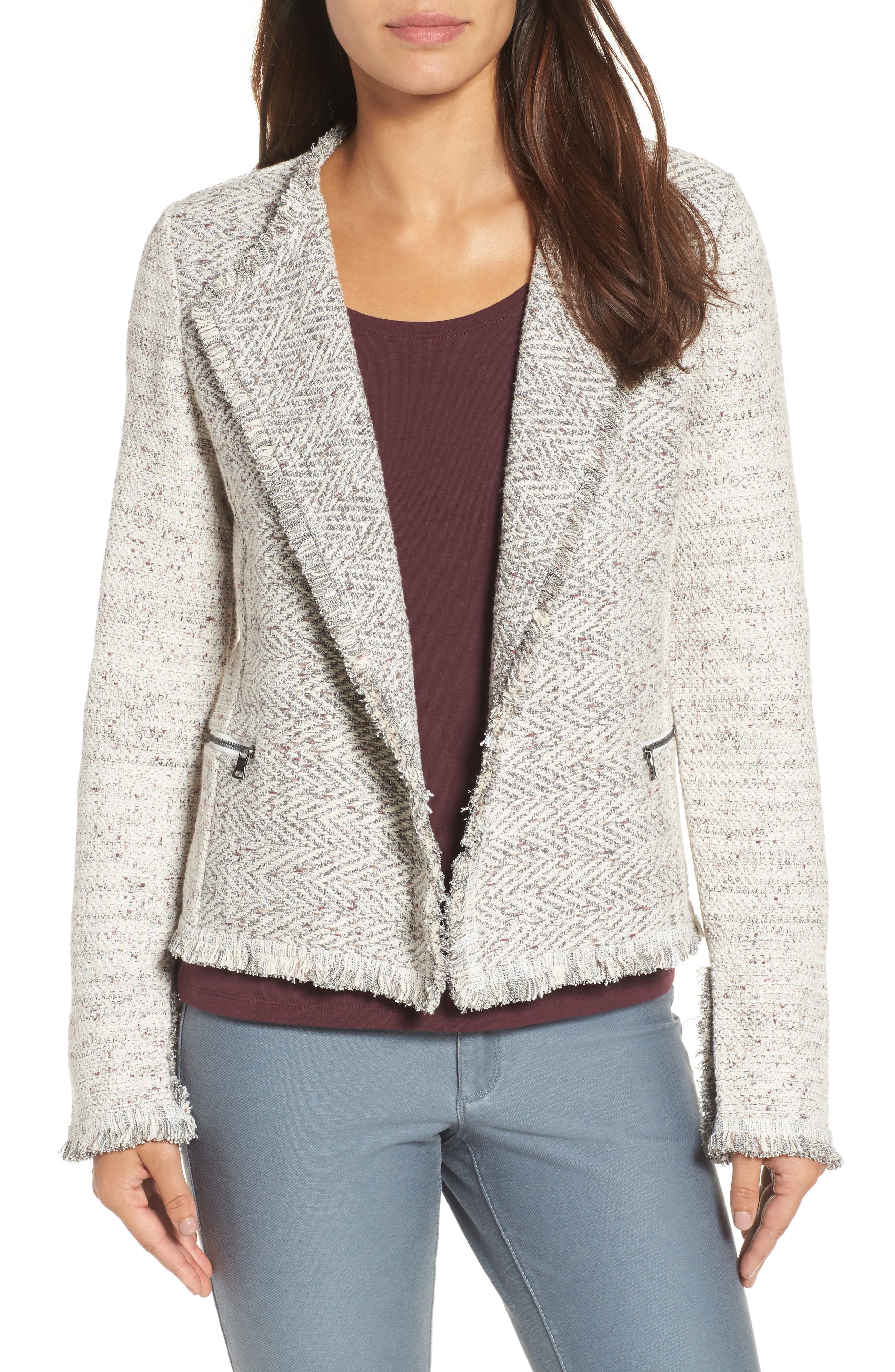 NIC+ZOE Chilled Tweed Jacket (Regular & Petite) Nordstrom