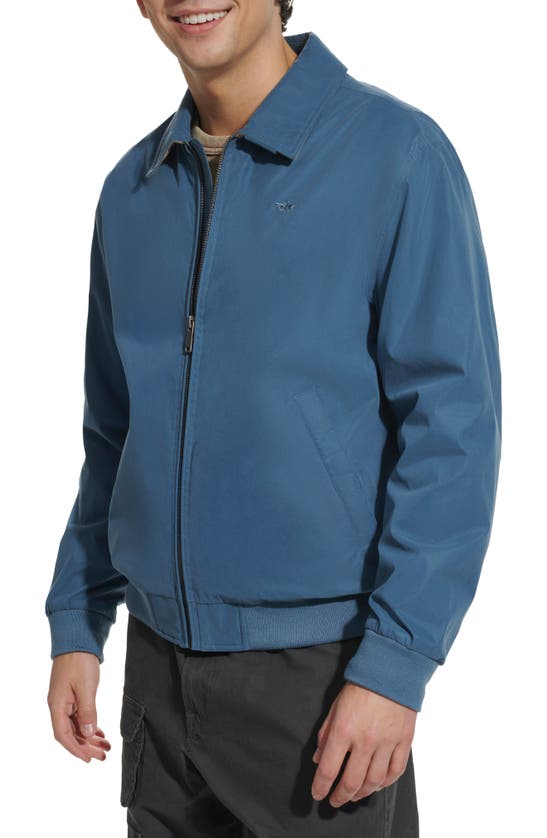 Shop Dockers ® Micro Twill Golf Bomber Jacket In Blue
