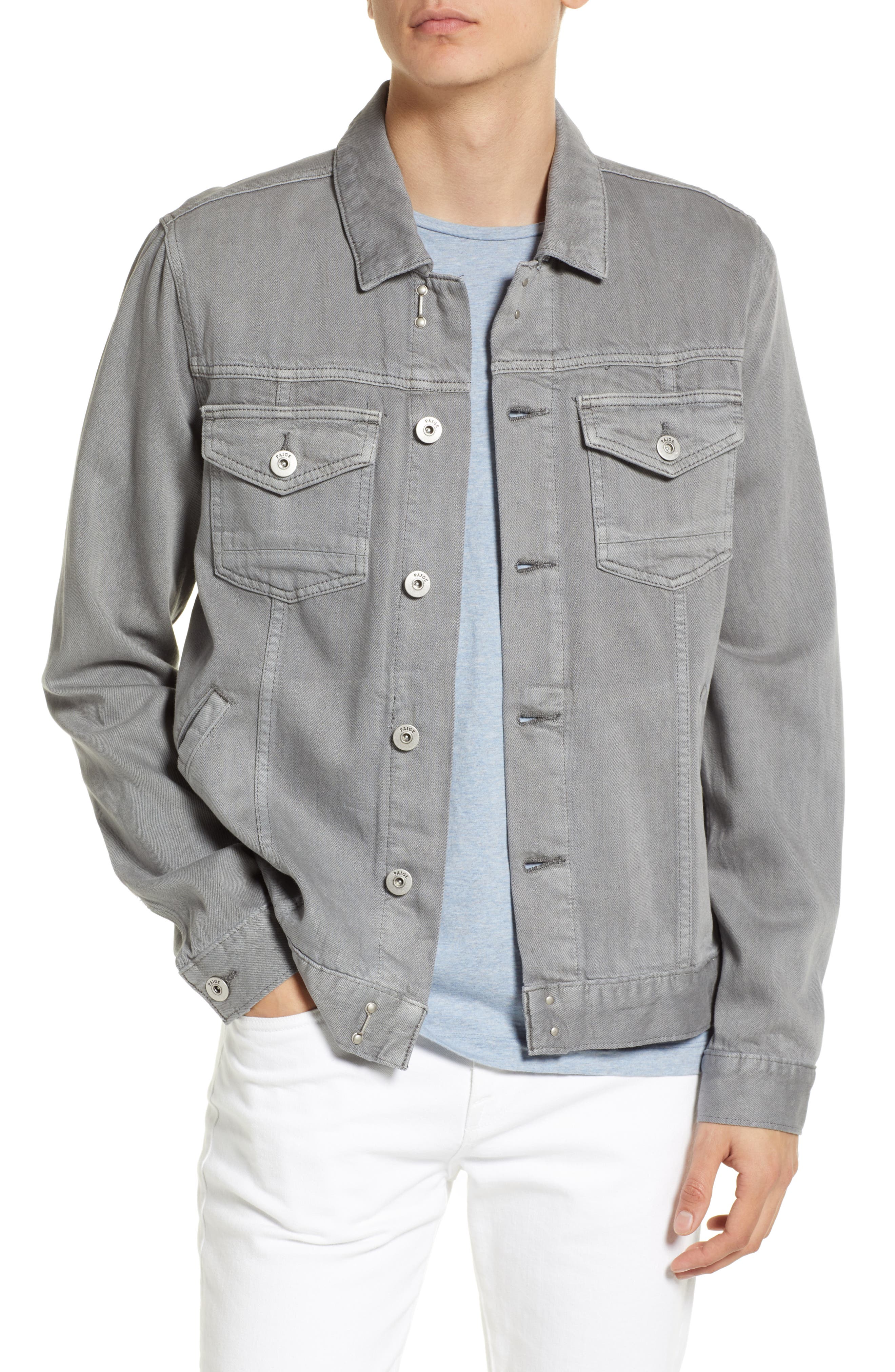 grey trucker jacket mens