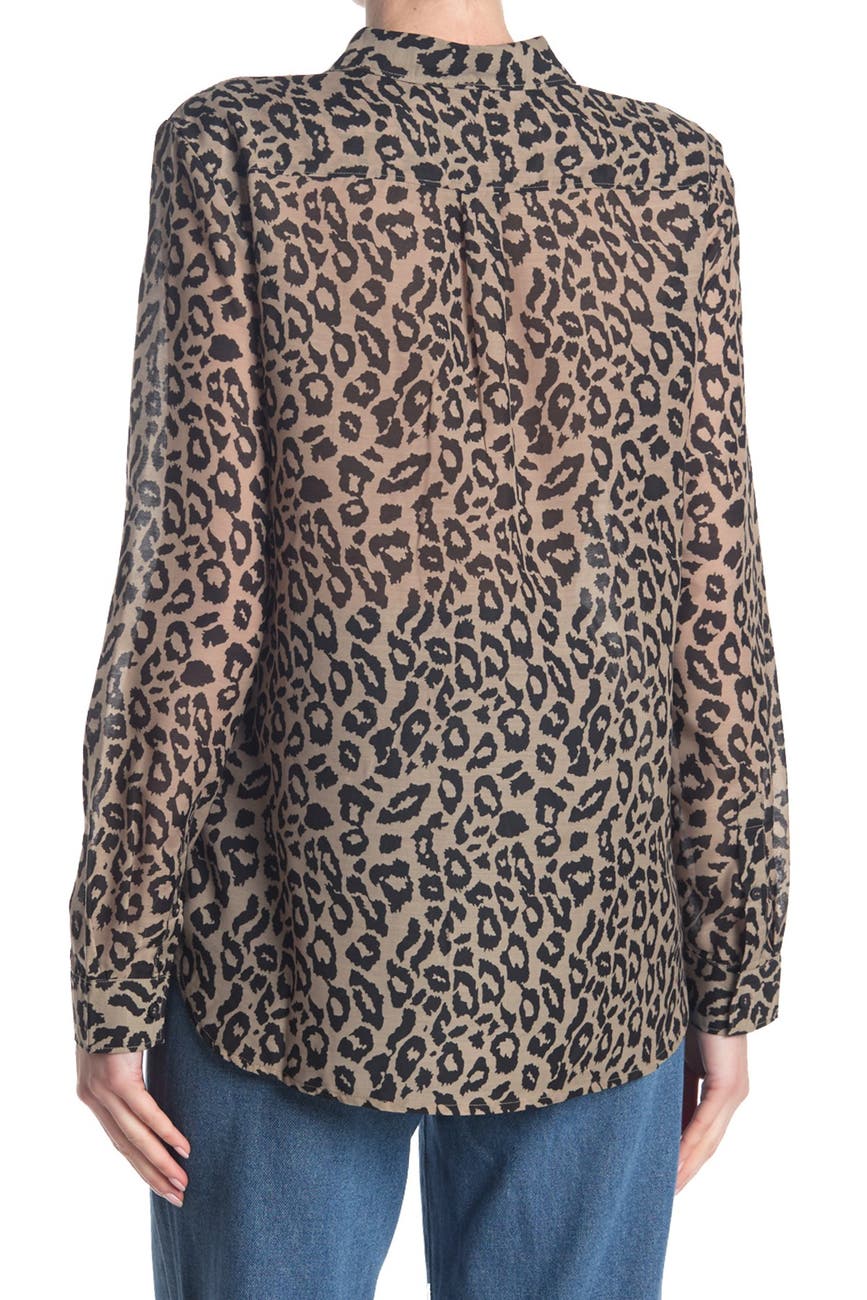 French Connection | Animal Print Boyfit Shirt | Nordstrom Rack