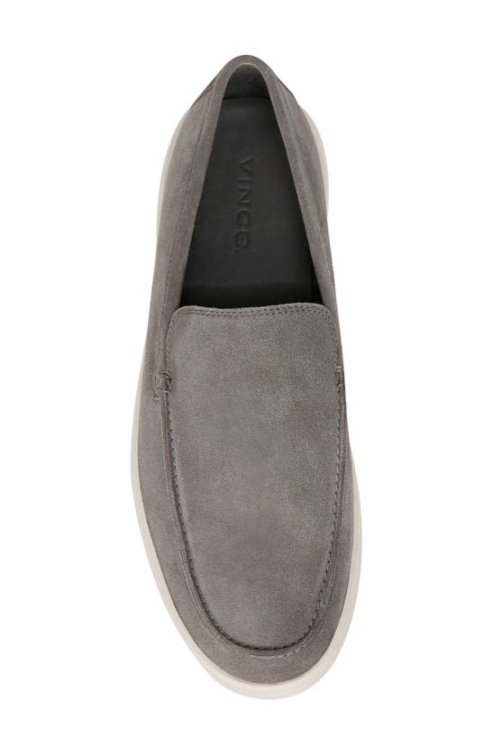Vince Toren Mens Leather Slip On Loafers In Smokegrey