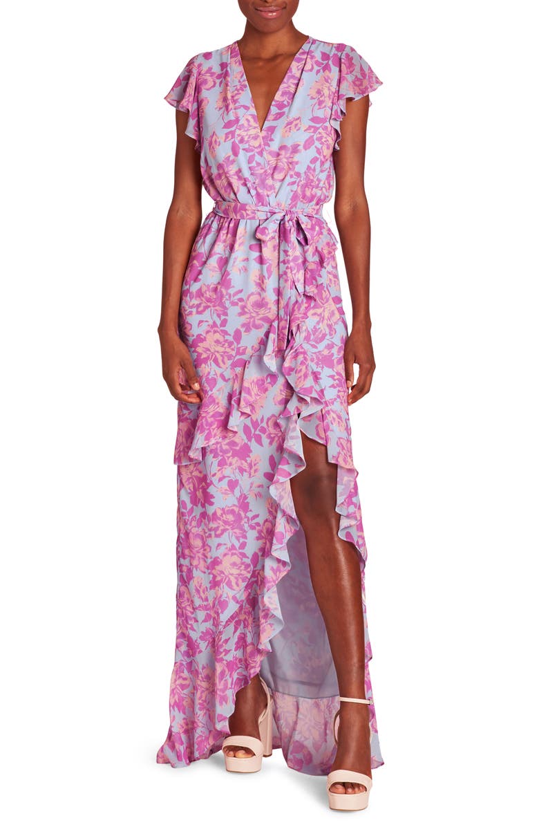 Amanda Uprichard Johanna Floral Faux Wrap Maxi Dress | Nordstrom