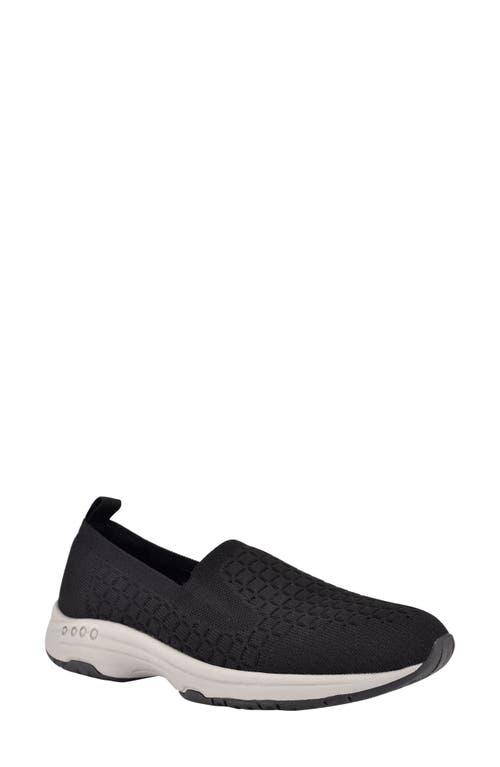 Shop Easy Spirit Eco Tech 2 Slip-on Sneaker In Black/black Fabric