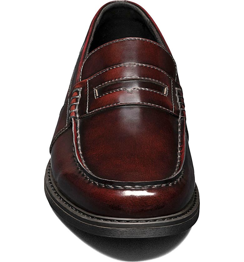 NUNN BUSH Lincoln Leather Moc Toe Penny Loafer - Wide Width Available ...