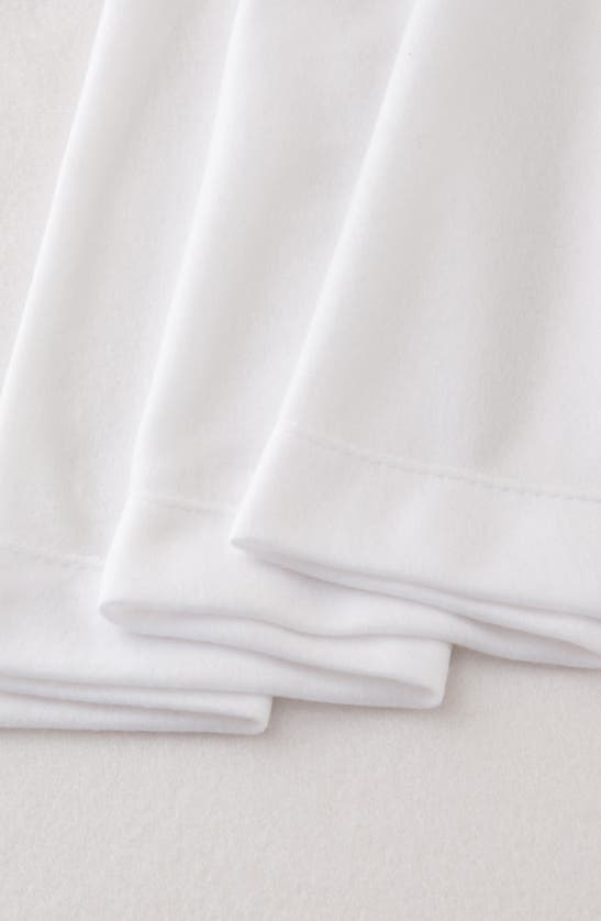 Woven & Weft Super Soft Extra Plush Fleece Sheet Set In Winter White