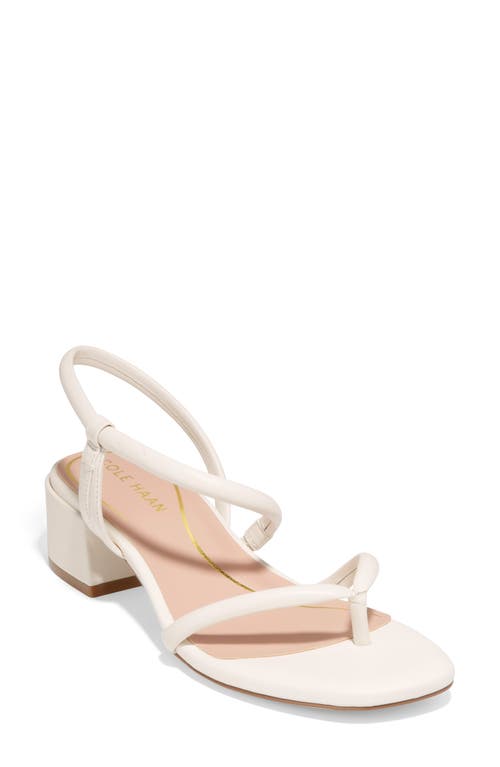 Cole Haan Calli Block Heel Sandal in Egret Ltr