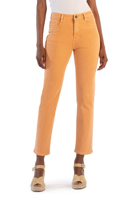 Shop Kut From The Kloth Rachael High Waist Crop Mom Jeans In Apricot