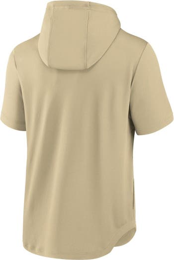 Men's Nike Sand Arizona Diamondbacks City Connect Short Sleeve Pullover Hoodie Size: Small