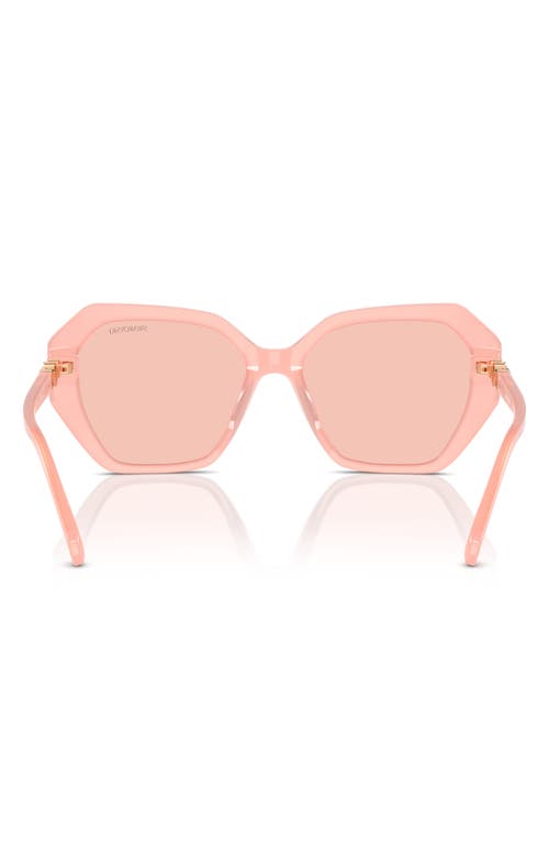 Swarovski 57mm Constella Oval Sunglasses In Pink