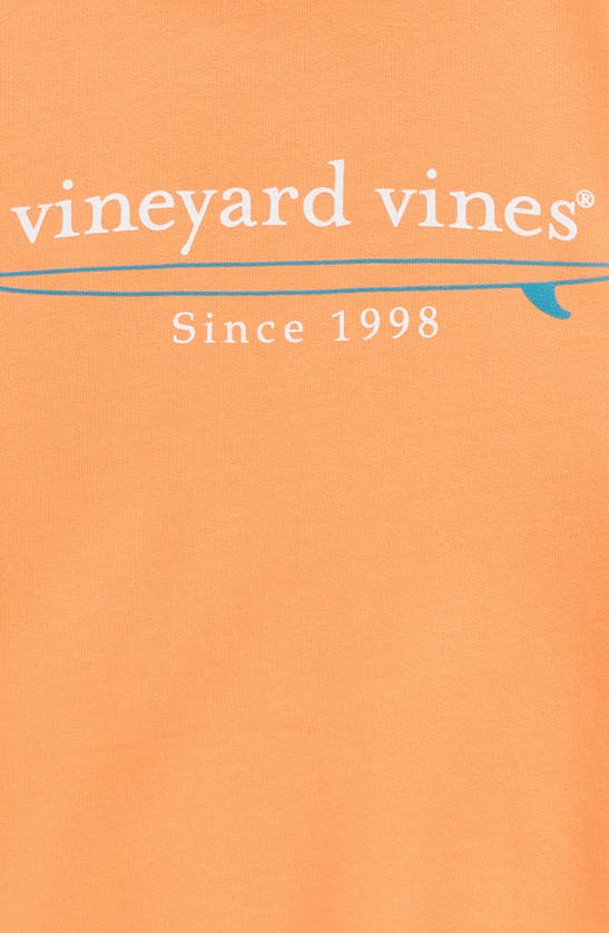 Shop Vineyard Vines Kids' Logo Graphic Crewneck Sweatshirt In Melon
