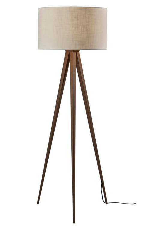 ADESSO LIGHTING Director Floor Lamp in Metal With Rosewood Veneer at Nordstrom