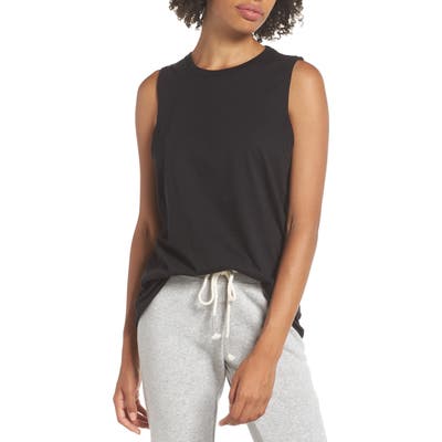 Richer Poorer Muscle Tank, Black