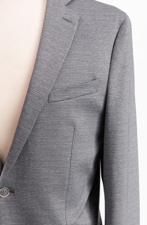 Savile Row Co Tic Knit Sport Coat In Grey