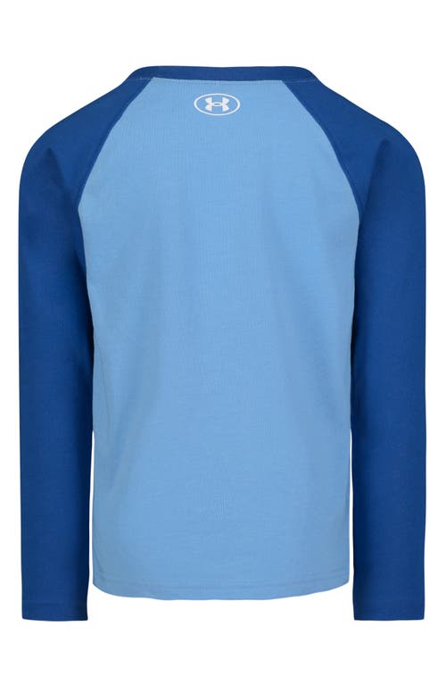 Shop Under Armour Kids' Colorblock Long Sleeve Graphic T-shirt In Horizon Blue