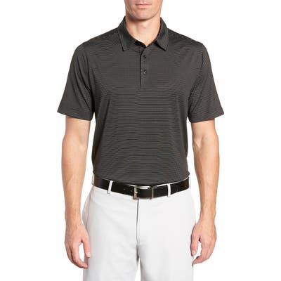 Cutter & Buck Prevail Regular Fit Stripe Polo, Black
