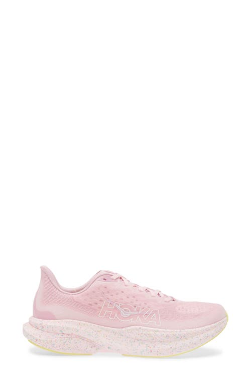 Shop Hoka Mach 6 Running Shoe In Pink Twilight/lemonade