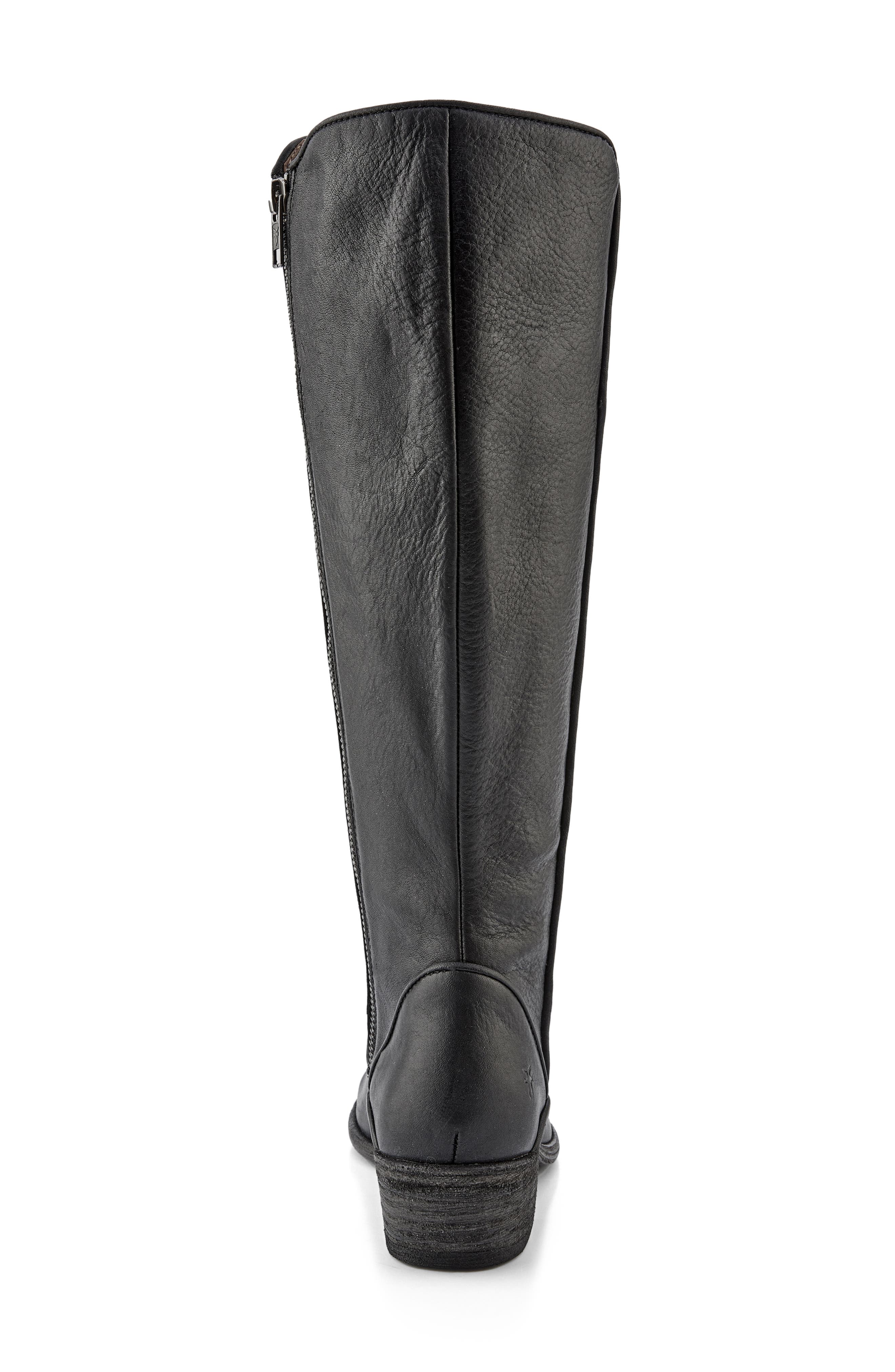 Frye Carson Piping Tall Boots in Black, Women's Size 7.5