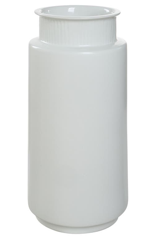 Renwil Zena Glazed Porcelain Vase in Glazed Matte Off-White Finish at Nordstrom