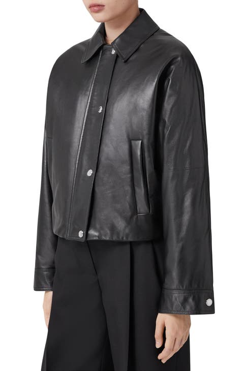 Women's Burberry Leather & Faux Leather Jackets | Nordstrom