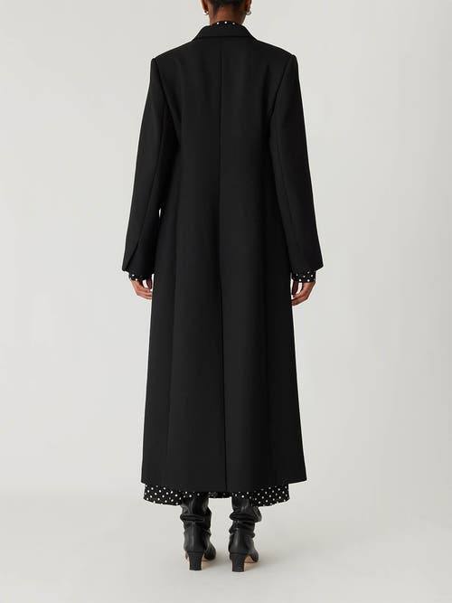 Rebecca Taylor Refined Suiting Crombie Coat In Black