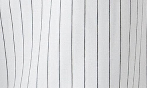 Grey Lab Pinstripe High Waist Wide Leg Pants In White Black Stripe