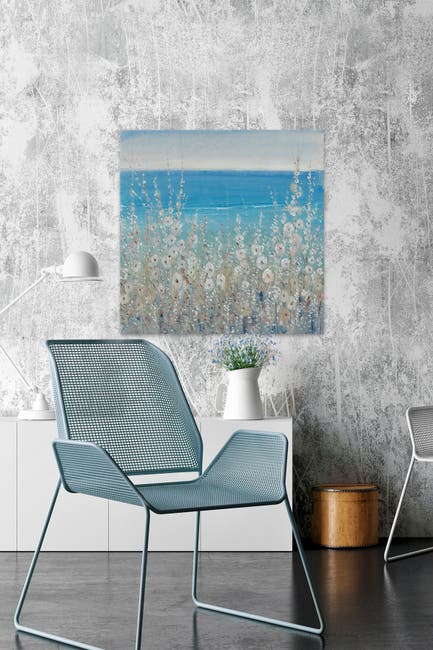 Marmont Hill Inc Flowers By The Sea Ii Painting Print On Wrapped Canvas 32 X 32 Nordstrom Rack