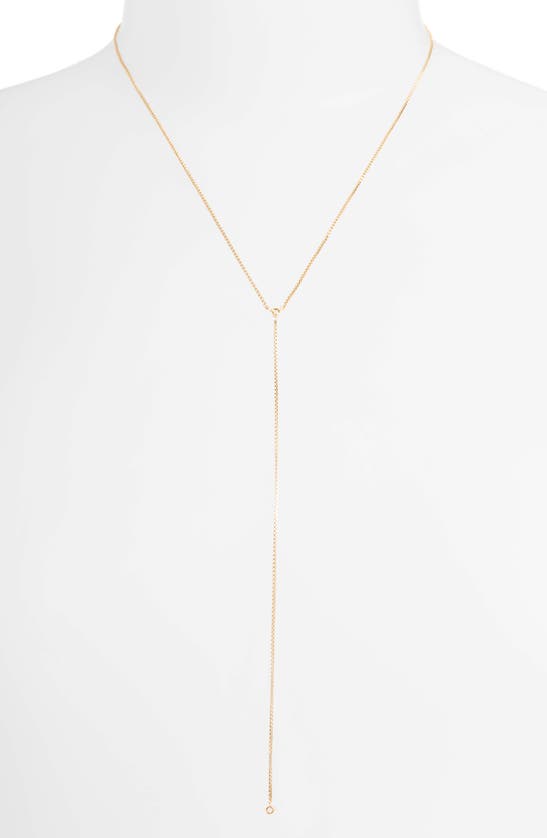 Jennifer Zeuner Mallory Diamond Y-necklace In Gold