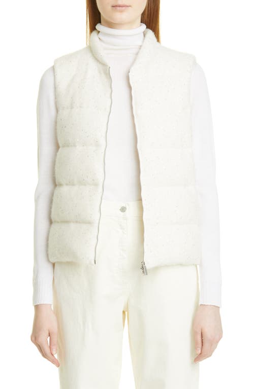 Fabiana Filippi Channel Quilted Vest in Natural