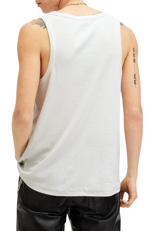 Shop Allsaints Edwards Cotton Rib Tank In Optic White