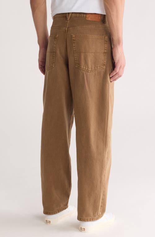 Shop Vans Baggy Cotton Denim Pants In Sepia