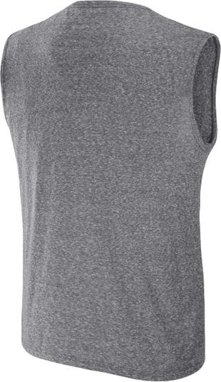 Men's Darius Rucker Collection by Fanatics Charcoal Detroit Tigers Relaxed-Fit Muscle Tank Top Size: Extra Large