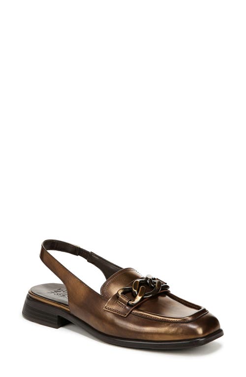 Naturalizer Frances Slingback Loafer In Chestnut Brown/bronze