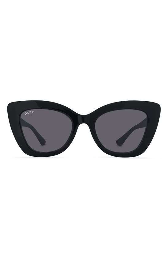 Diff 52mm Melody Sunglasses In Black