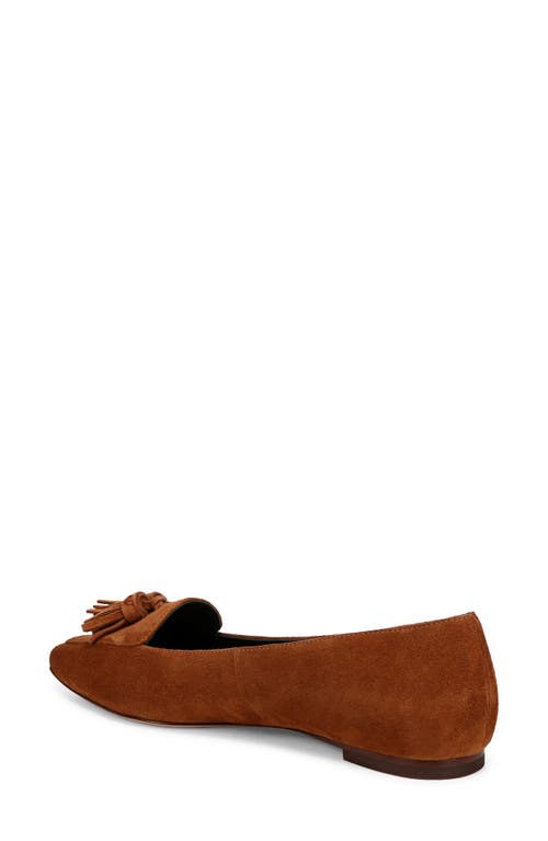 Shop Veronica Beard Cleo Tassel Pointed Toe Loafer In Caramel