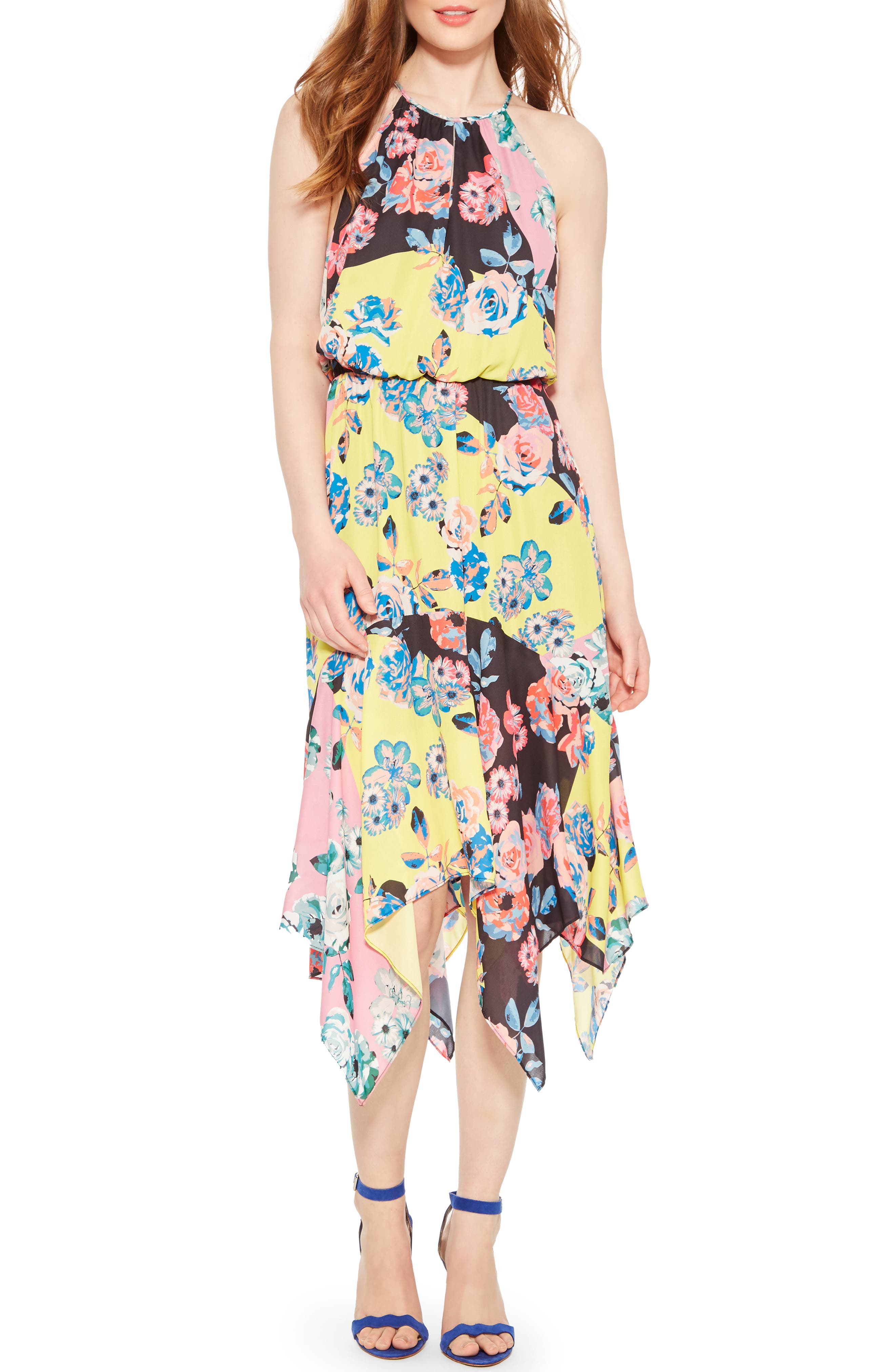 Parker Cecelia Halter Dress, Pink