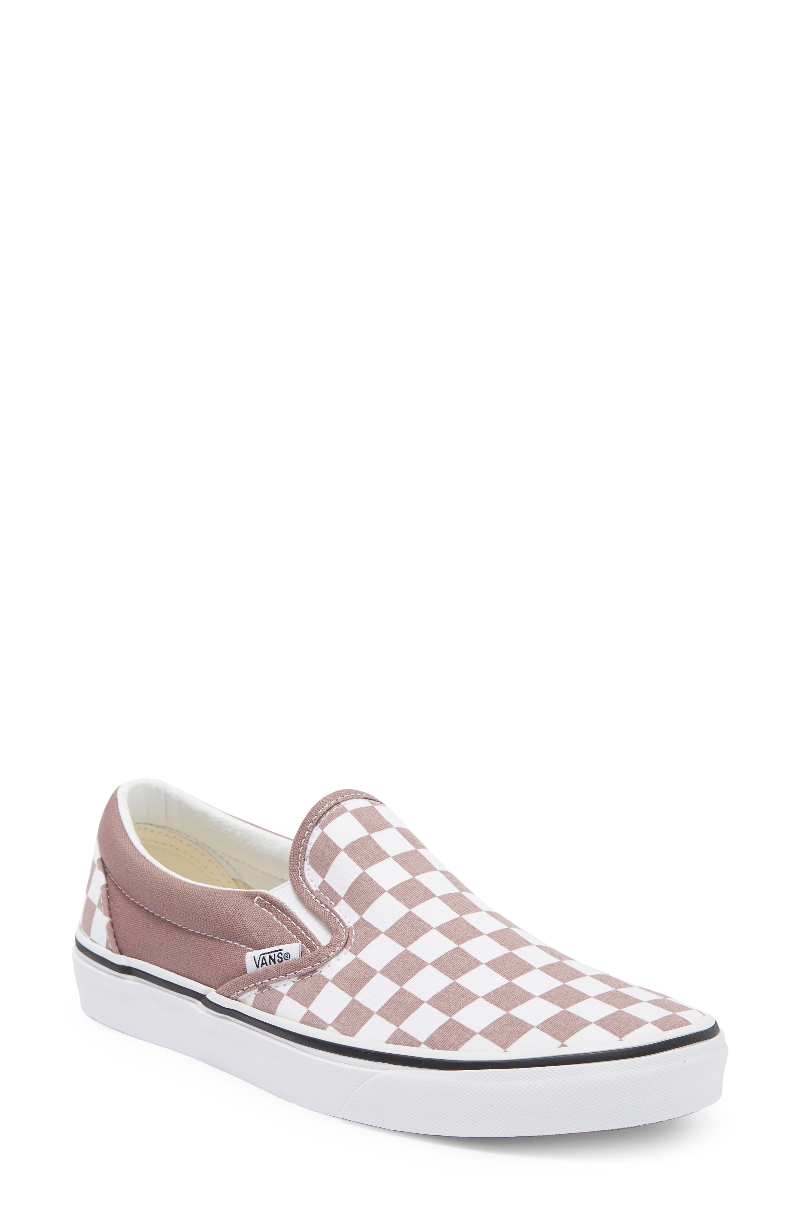 mahogany rose slip on vans