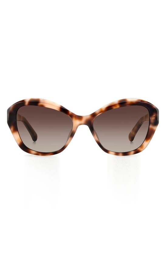Kate Spade Aglaia 54mm Gradient Cat Eye Sunglasses In Metallic