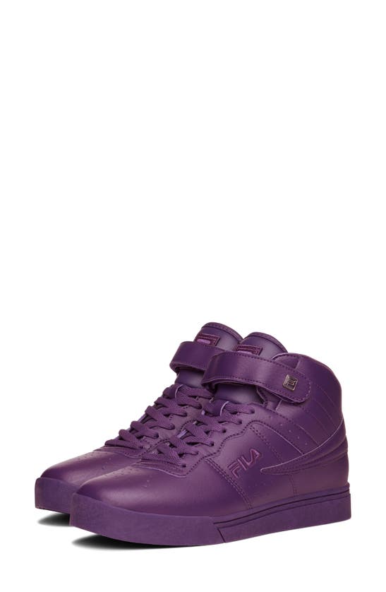 Fila Vulc 13 High Top Sneaker In Purple