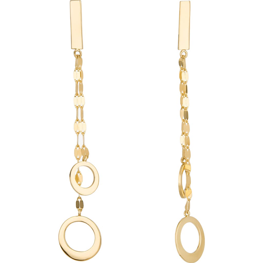 LANA LANA BOND CUSP DOUBLE STRAND LINEAR EARRINGS