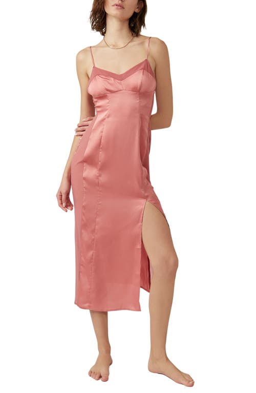 Free People City Cool Satin Slipdress at Nordstrom,