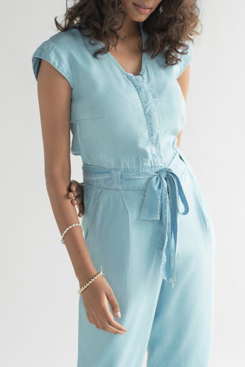 Reistor Evening Chai Jumpsuit In Blue Denim